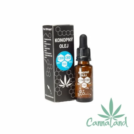 20% CBN + 20% CBD Konopný olej (THC do 1%)