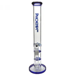 Bong sklo Bullet Phoenix Star 2x HoneyComb 44cm, modrý