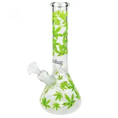 Bong sklo Super Heroes Green Leaves 30cm