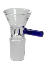 Skleněný kotlík s rukojetí 18,8mm, modrý