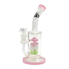 Bong sklo Grace Glass Mushroom Perco 36cm, růžový
