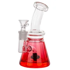 Bong Bubbler Amsterdam Shower Head 17cm, neonová červená