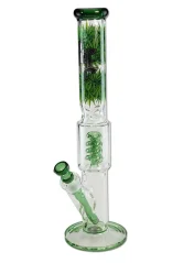 Bong sklo Black Leaf  Spiral 44,5cm 7mm listy