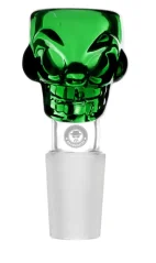 Sleněný kotlík Heisenberg Skull 18,8mm, zelený
