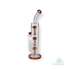 Bong sklo Black Leaf 3x8Arm 39cm 5mm, oranžový