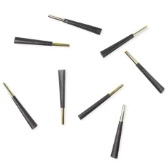 Premium barevné dutinky Black and Gold 9,8cm, 8ks