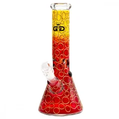 Bong sklo Grace Glass Rainforest Beaker Purple 32cm, červený