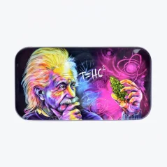 Syndicase plechová krabička Einstein THC 12x6cm