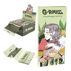 G-ROLLZ 'Mushroom Lick'  Medicago Sativa papírky s filtry a podkladem