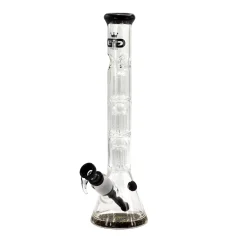 Bong sklo Grace Glass 2x6-Arm Dome Perco 35cm 5mm, černý