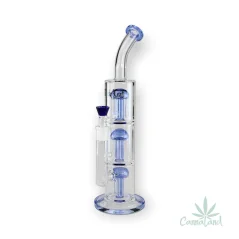Bong sklo Black Leaf 3x8Arm 39cm 5mm, modrý