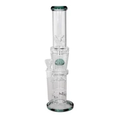 Bong sklo Black Leaf 8-Arm HoneyComb 38cm, mořská zelená