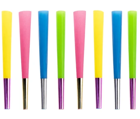 Premium barevné dutinky Carnaval 9,8cm, 8ks