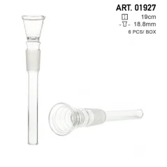 Chillum sklo vlnitý kužel18,8mm 19cm