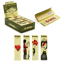 G-ROLLZ Banksy's Graffiti King Size Organic Hemp papírky s filtry