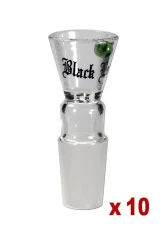 Skleněný kotlík Black Leaf 18,8mm s 3mm otvorem
