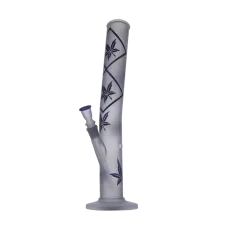 Bong sklo Bullet Listy 42cm, bílý