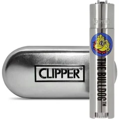 Zapalovač Clipper Metal Bulldog Silver