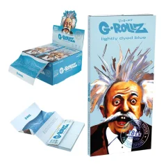 G-ROLLZ Collector 'Genius' Lightly Dyed Blue papírky s filtry a podkladem