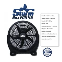 Cirkulační ventilátor Sturm Box Fan průměr 45cm