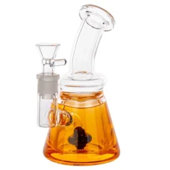 Bong Bubbler Amsterdam Shower Head 17cm, neonová oranžová
