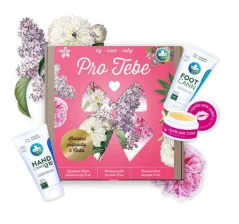 Annabis Sada růžová Pro tebe (Handcann Q10 bio krém na ruce 75ml + Footcann Urea bio krém na nohy 75ml + Lipsticann Natur přírodní balzám na rty 15ml)