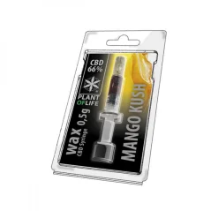 CBD WAX (dab) extrakt 66% 0,5g, Mango Kush