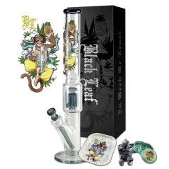 Bong sklo Black Leaf Hanuman v kufru 50cm 10-Arm 7mm