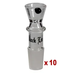 Skleněný kotlík Black Leaf mini kužel prodloužený 14,5mm