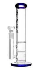 Bong sklo Heisenberg 2x HoneyComb Perco 32cm, modrý