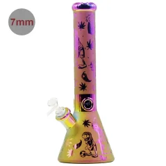 Bong sklo Amsterdam Plants&Zombies 36cm 7mm limitovaná edice