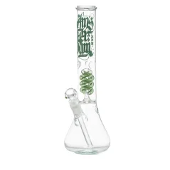Bong sklo Amsterdam Spiral 37cm, zelený