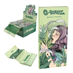 G-ROLLZ Collector 'Colossal Dream' Organic Green Hemp papírky s filtry a podkladem
