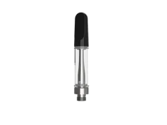 Skleněná cartridge CCELL TH210 EVO s černým keramickým náustkem a kovovým šroubovacím závitem