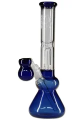 Bong sklo Black Leaf Dome Perco 31cm, modrý