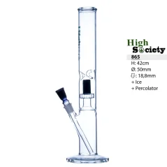 Bong sklo High Society Showerhead 42cm, černý