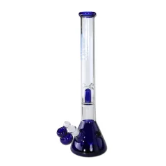 Bong Black Leaf Flaming Skull Splash 50cm, modrý