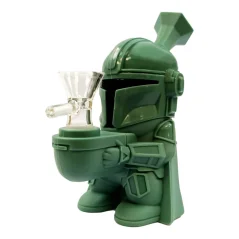 Silikonový bong Space Hero 15cm, zelený