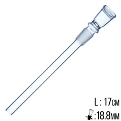 Chillum sklo malý tulip 18,8mm 17cm