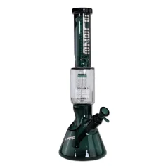 Bong sklo Blaze Ice vs. Fire Drum 40cm, mořská zelená