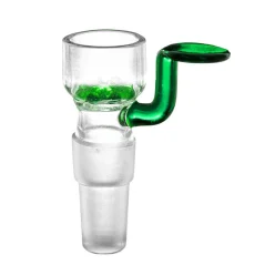 Skleněný kotlík s rukojetí a sítkem 14,5 a 18,8mm, zelený