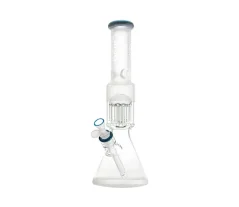 Bong Sklo CALVO® pískovaný 12-Arm Perco 7mm 40cm, modrý