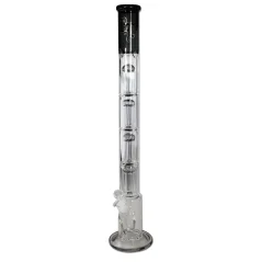 Bong sklo Black Leaf Skyscraper 4x 8-Arm 62cm, černý