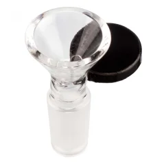 Skleněný kotlík Grace Glass s placatou rukojetí 14,5mm, černý