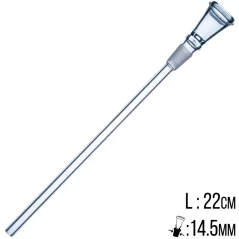 Chillum sklo velký kužel 14,5mm 22cm