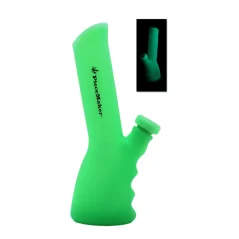 Bong silikon PieceMaker fosfor 23cm, zelený