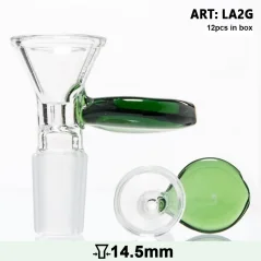 Skleněný kotlík Grace Glass s placatou rukojetí 14,5mm, zelený