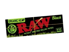 RAW Black Organic Hemp 1 1/4