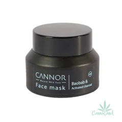 Cannor Pleťová maska Baobab a Aktivní uhlí s CBD 30ml