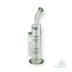 Bong sklo Black Leaf 3x8Arm 39cm 5mm, zelený